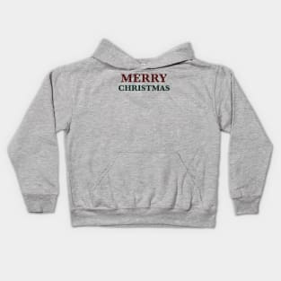 Plaid Merry Christmas Kids Hoodie